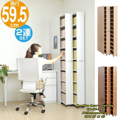 Giá sách mỏng lấp khoảng trống 006
