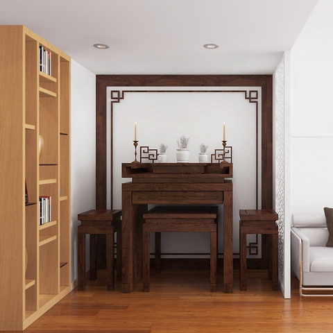 MẪU ÁN GIAN PHÒNG THỜ 001