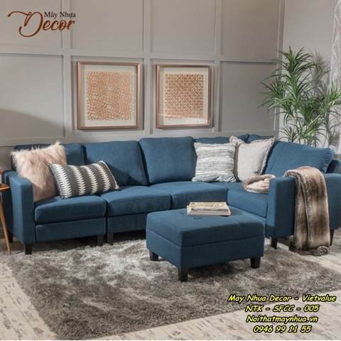 SOFA GÓC VẢI BỐ  - 005