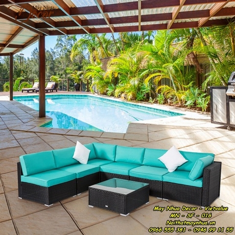 Sofa mây nhựa 016