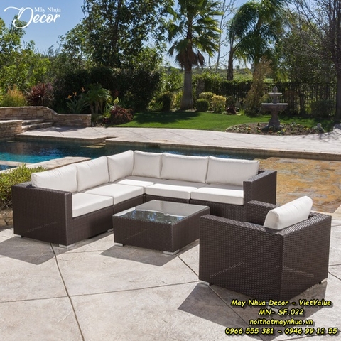 Sofa mây nhựa 022