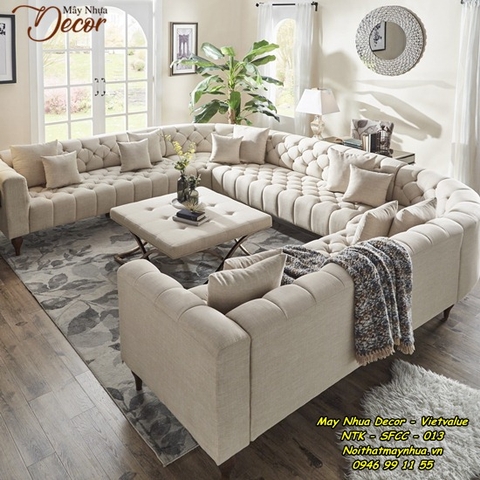 SOFA U LINEN 11 CHỖ  - 013
