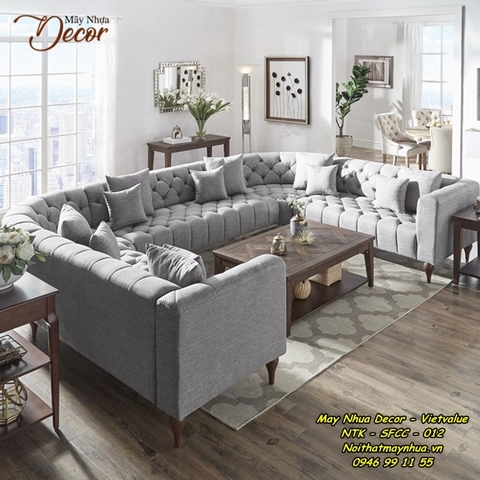 SOFA U LINEN 9 CHỖ - 012