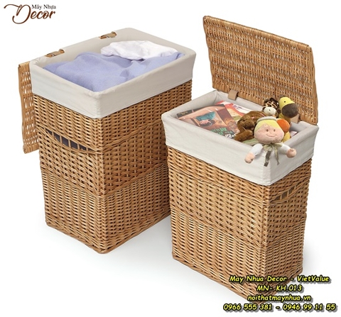 Thùng Để đồ Mây Nhựa MN-KH.013