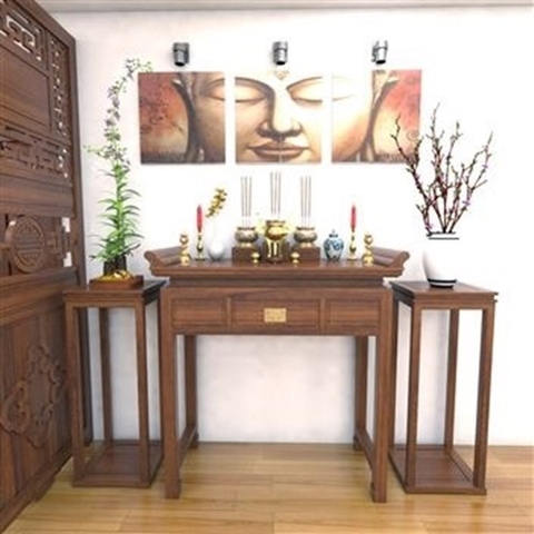 MẪU ÁN GIAN PHÒNG THỜ 004
