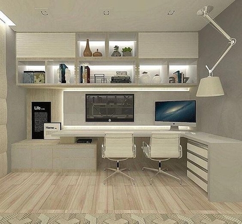 MẪU NỘI THẤT PHÒNG LÀM VIỆC 012