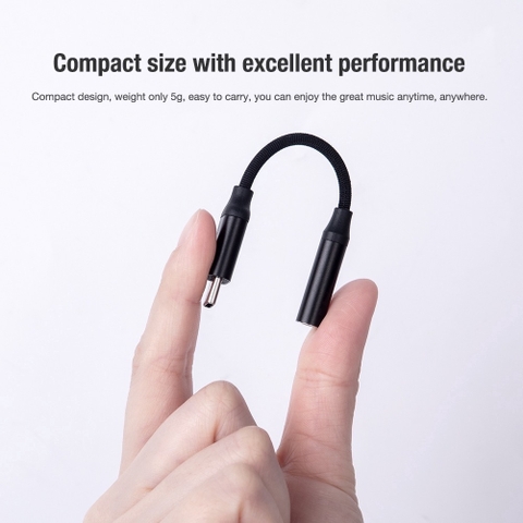 Jack chuyển type C to 3.5mm Nillkin Hifi Decoding Amplifier