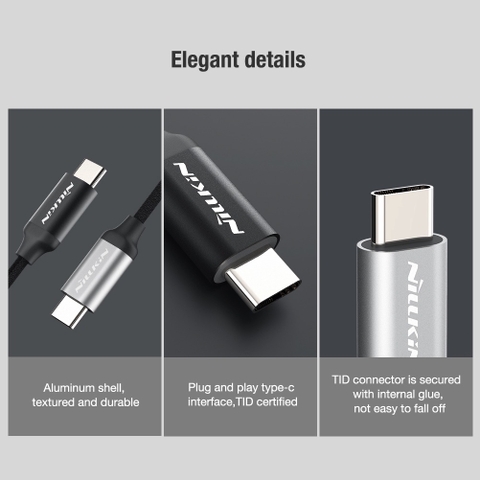Jack chuyển type C to 3.5mm Nillkin Hifi Decoding Amplifier