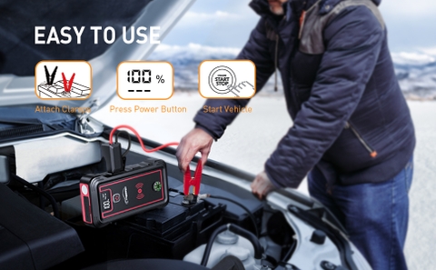 Kích bình Yaber YR800 3500A Jump Starter