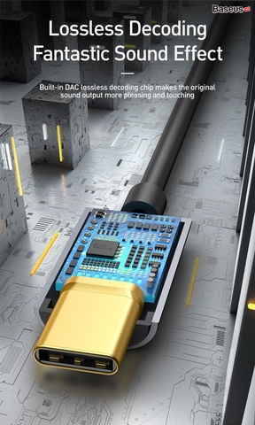 Jack chuyển Type C sang Audio AUX 3.5mm Baseus L54