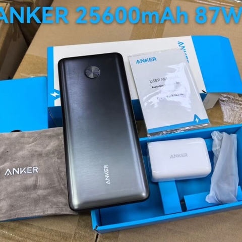 Pin sạc dự phòng Anker Power 3 87W PD 25.600mAh A1291