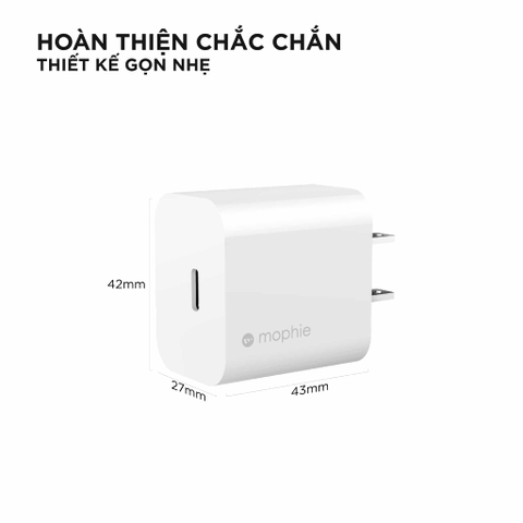 Củ sạc nhanh Mophie PD 30W USB-C GaN