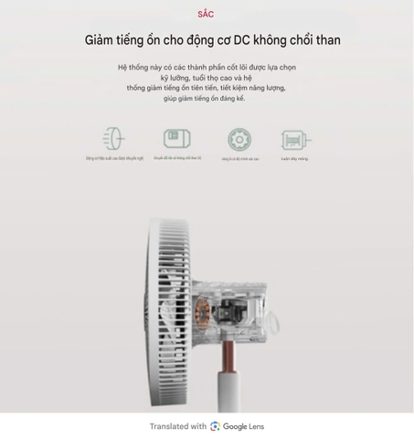 Quạt cây tuần hoàn SHARP PJ-CD204A động cơ DC tiết kiệm điện