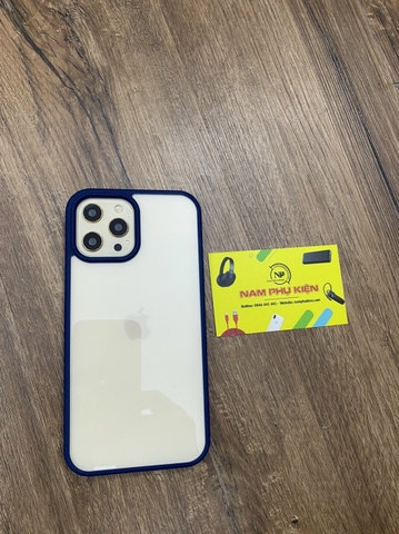 Ốp lưng Likgus trong suốt viền màu iPhone 12/12 Pro/12 Pro Max