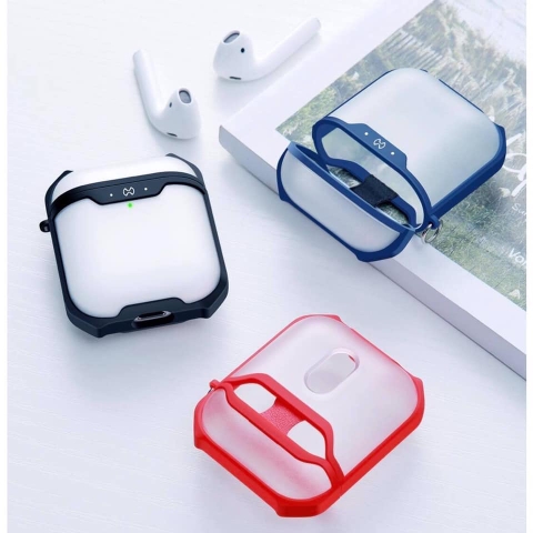Case nhựa viền cao su chống sốc Airpods 1/2 chính hãng XUNDD