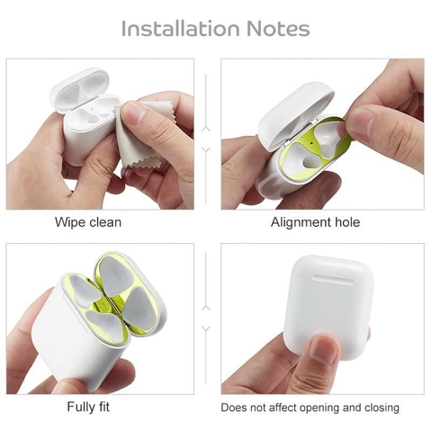 Miếng dán 18K chống bụi dành cho Airpods 1/2