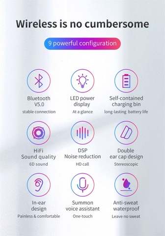 Tai nghe True Wireless Baseus Encock W01 Earphones