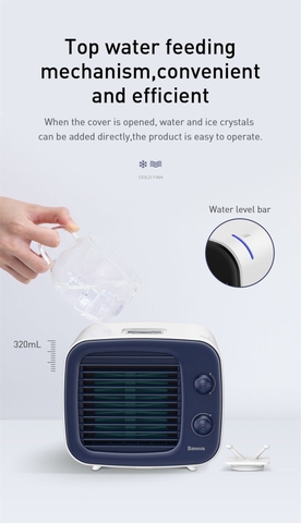 Quạt hơi nước giải nhiệt Mini để bàn Baseus Time Desktop Evaporative Cooler