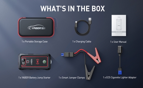 Kích bình Yaber YR800 3500A Jump Starter