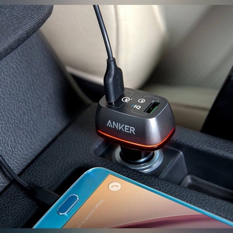 Sạc xe hơi 2 cổng Anker PowerDrive 2