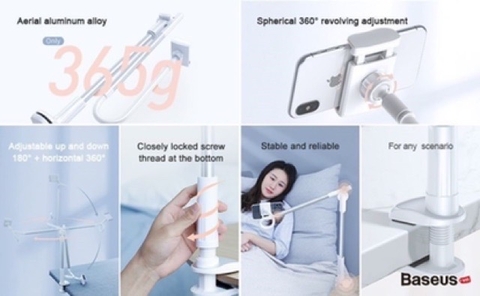 Đế kẹp điện thoại đa năng Baseus