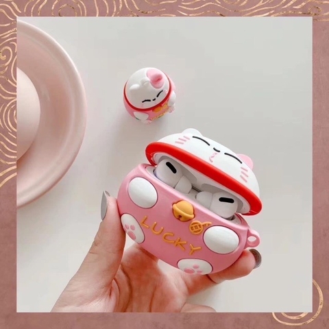 Case mèo thần tài cho Airpods Pro