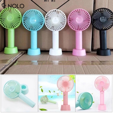 Quạt sạc cầm tay có đế để bàn