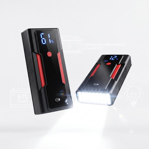 Kích bình ô tô kiêm pin dự phòng 12.000mAh GAC A43