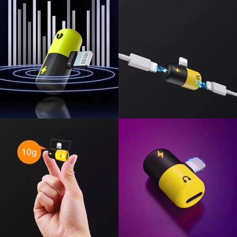 JACK CHUYỂN 2 IN 1 LIGHTNING TIỆN LỢI
