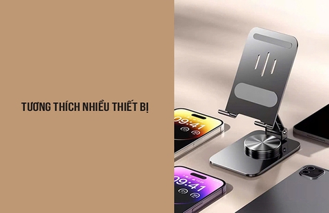 Giá đỡ kim loại xoay 360 độ cho điện thoại/Ipad Remax RM-C38