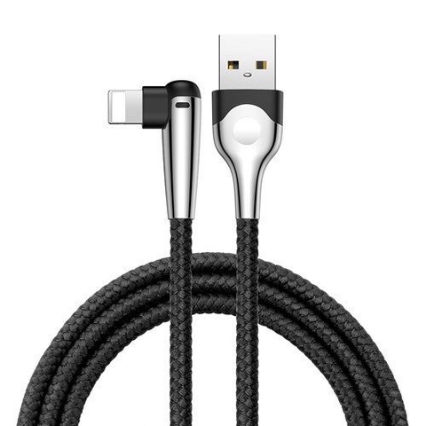 Cáp sạc nhanh gập 90 độ Baseus Sharp Bird Lightning cho iPhone/ iPad (Metal MVP Elbow Mobile Game Cable)