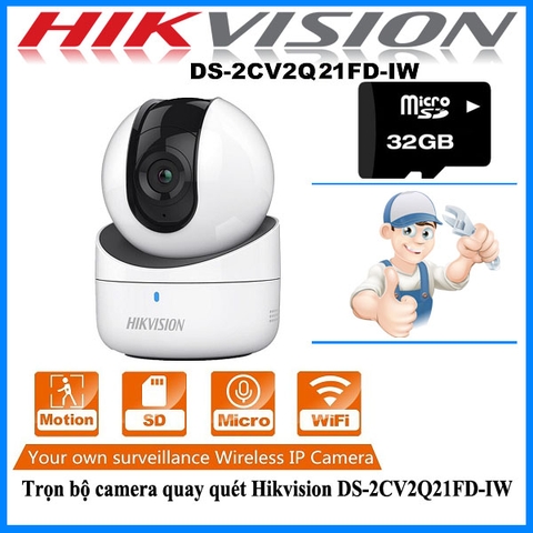 Camera IP Robot Wifi Hikvision DS-2CV2Q21FD-IW