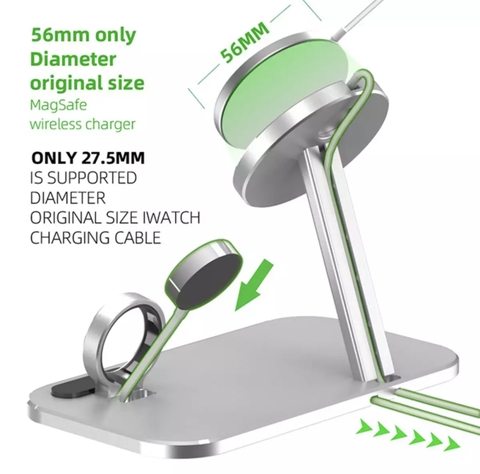 Giá đỡ HOCE cho sạc Magsafe iPhone 12 Pro Max & Apple Watch