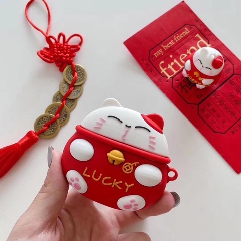 Case mèo thần tài cho Airpods Pro