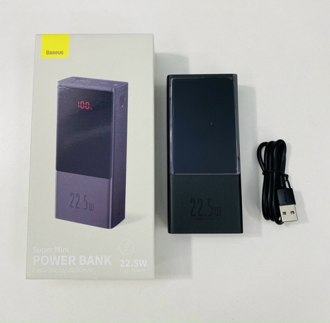 Sạc dự phòng Baseus 20.000mAh Super Mini 22,5W