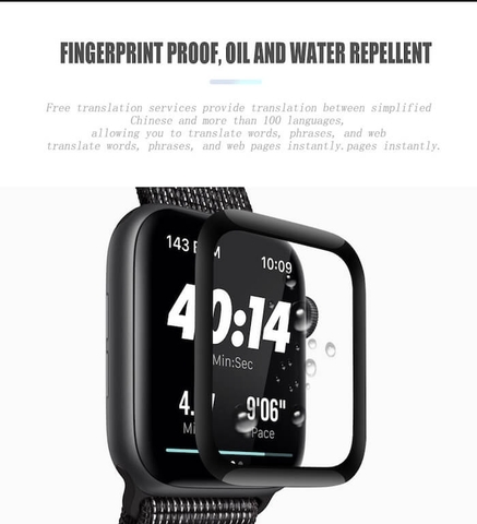 Miếng dán cường lực Coteetci 4D dành cho Apple Watch