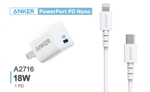 Bộ sạc nhanh Anker Powerport III nano 18W IQ3.0