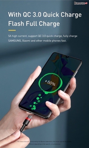 Cáp sạc nhanh C to C công suất 100W Baseus Cafule PD2.0 dùng cho iPad Pro/ Macbook/ Laptop/ Smartphone