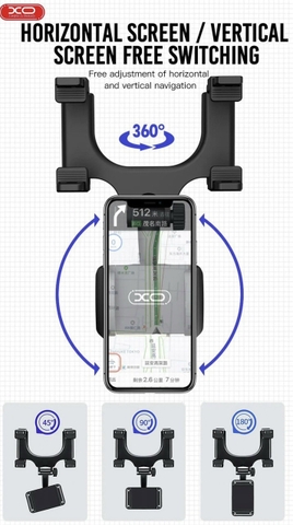 Giá đỡ điện thoại kẹp gương ô tô XO-C70