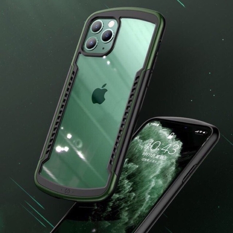 Ốp XUNDD chống sốc tản nhiệt xanh rêu cho iPhone 11 Pro Max
