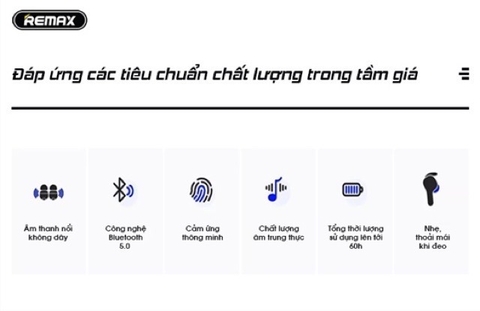 Tai nghe True Wireless Remax TWS-6