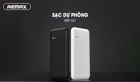 Pin sạc dự phòng 10.000mAh Remax RPP-151 sạc nhanh PD