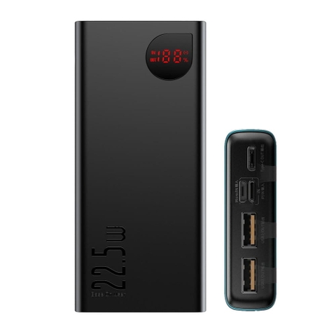 Pin dự phòng sạc nhanh Baseus Adaman Metal Digital Display Quick Charge 22.5W 20000mAh (QC3.0/ PD3.0/ SCP/ AFC Quick charge Power Bank)