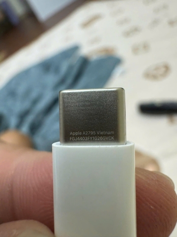 Cáp c to c bọc dù kèm que chọt sim chính hãng Apple