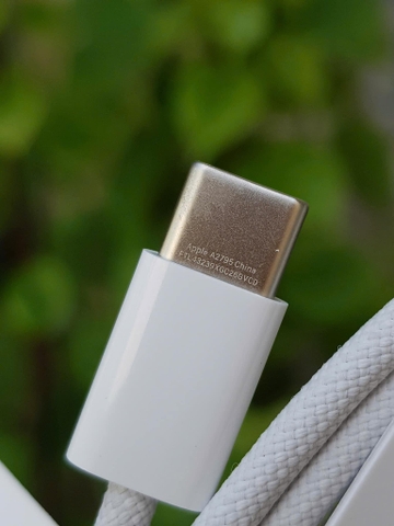 Cáp c to c bọc dù kèm que chọt sim chính hãng Apple