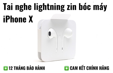 Tai nghe lightning zin bóc máy iPhone X
