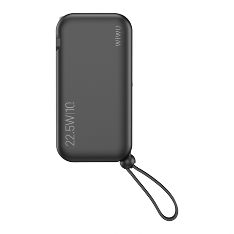 Pin dự phòng kiêm củ sạc kèm dây sạc nhanh 22.5W WiWU 10000mAh Fast Charging Power Bank JC-23
