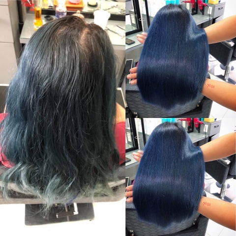 PHỦ MÀU TRÊN NỀN TÓC LOANG MÀU