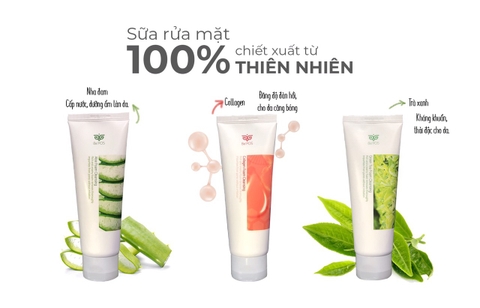 Bộ ba sữa rửa mặt be’POS chinh phục mọi loại da - Mỹ Phẩm Be' POS