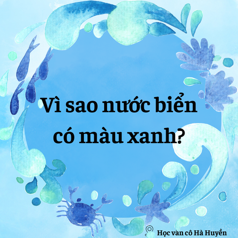 Vì sao nước biển có màu xanh